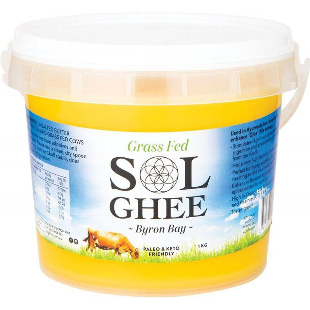 SOL ORGANICS Grass Fed Ghee 1Kg