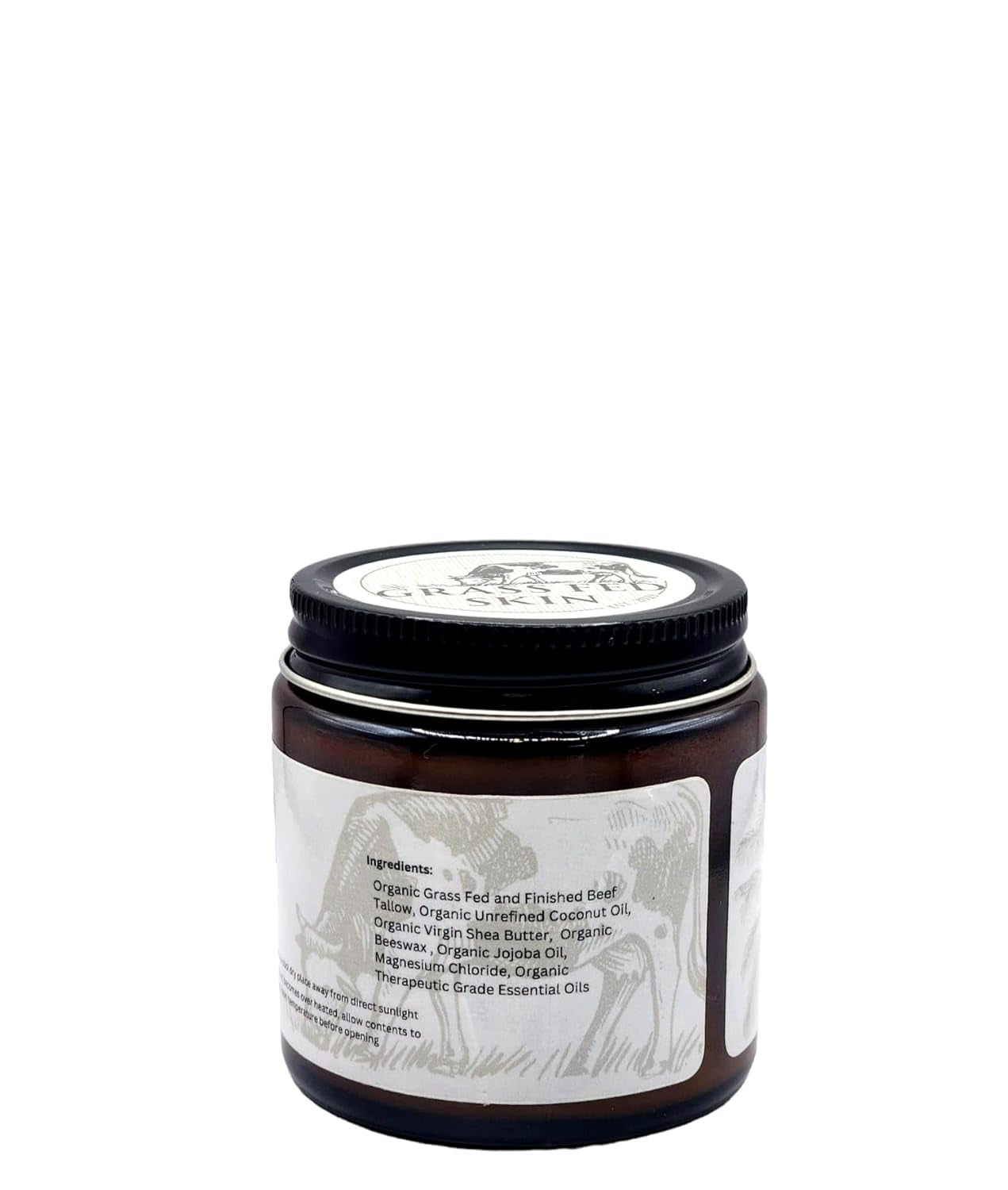 - Magnesium Balm- Tallow Based Skincare- Organic, Grass-Fed- Grass-Finished, Clean Ingredients, Made in U.S.A, 4 Oz