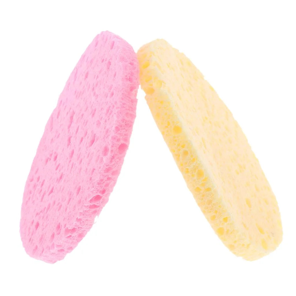 10Pcs Compressed Facial Sponge Cellulose Cleansing Sponges Natural Cleaning Sponge Neck Body, Reusable Makeup Remover