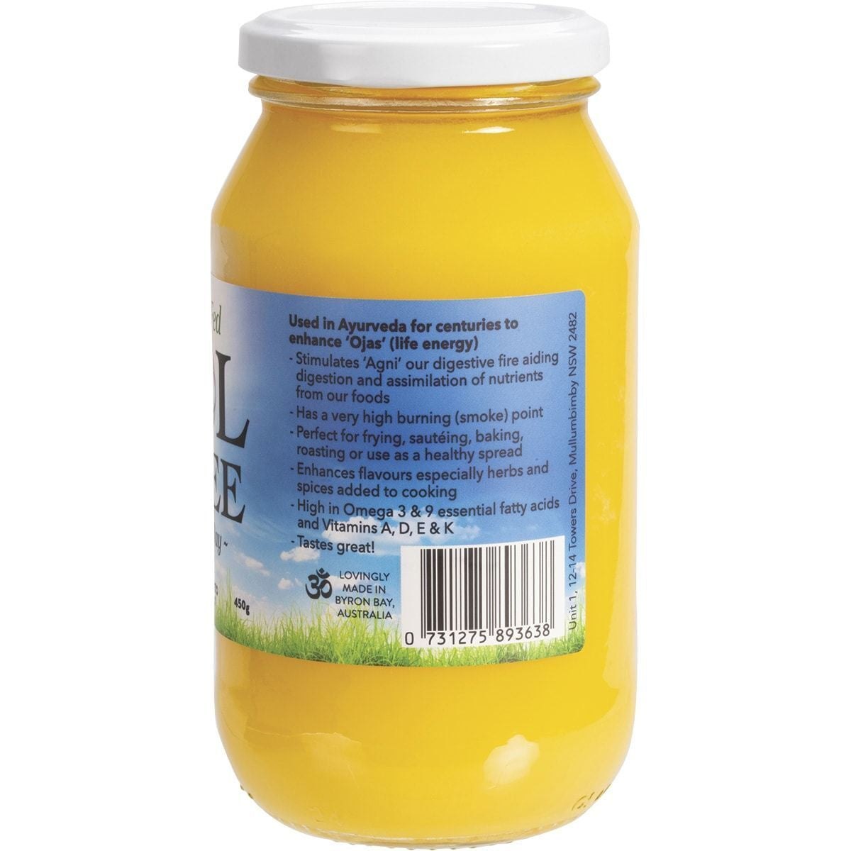 SOL ORGANICS Grass Fed Ghee 450G
