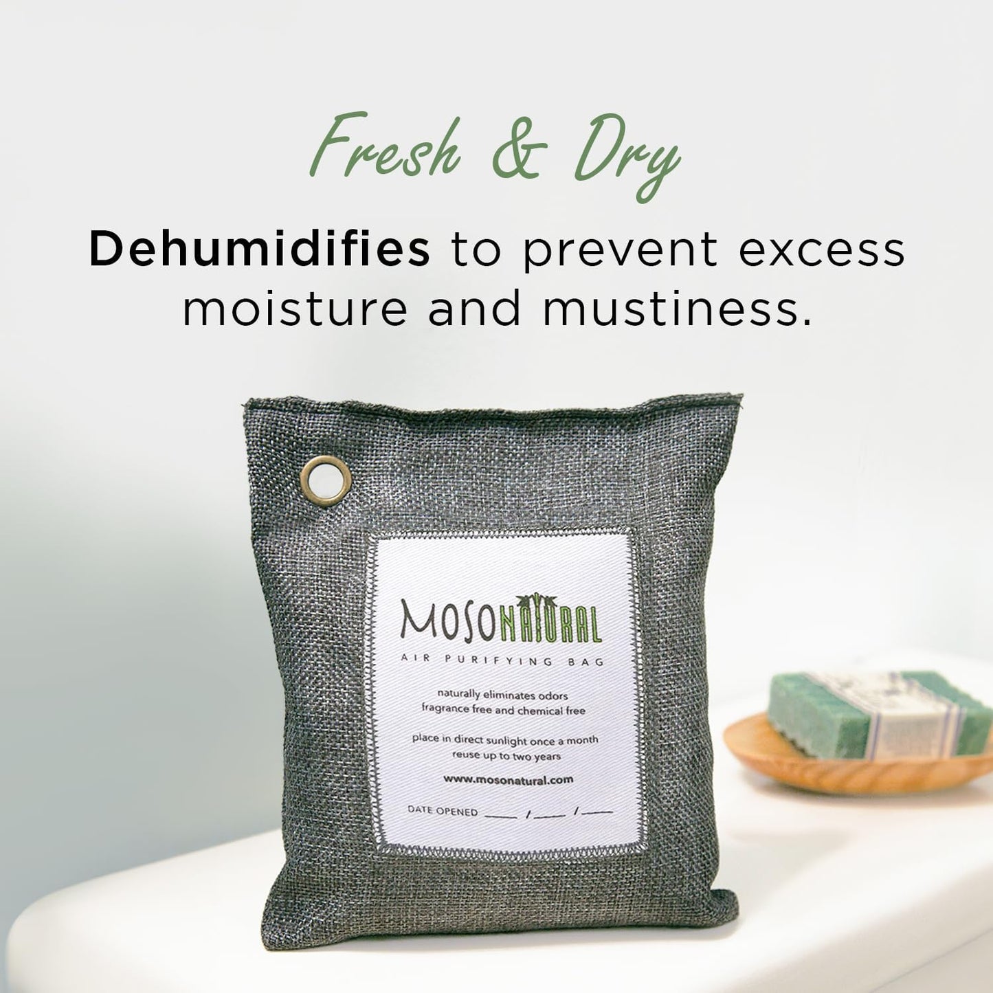 Air Purifying Bag 200G (2 Pack) Bamboo Charcoal Odor Absorber for Home & Car | Closet Odor Eliminator, Small Room Deodorizer & Car Air Freshener | Long Lasting Charcoal Bags Cover 90Sqft
