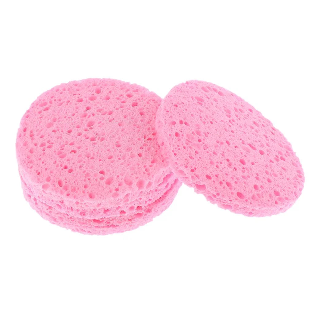 10Pcs Compressed Facial Sponge Cellulose Cleansing Sponges Natural Cleaning Sponge Neck Body, Reusable Makeup Remover