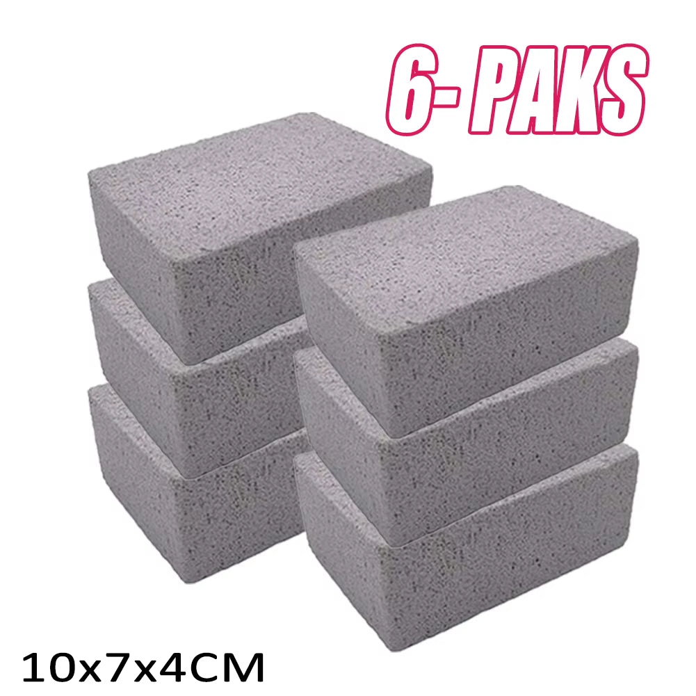 1-10PCS BBQ Grill Cleaning Brick Block Barbecue Natural Cleaning Stone Racks Stains Grease Cleaner BBQ Tools Oil Stain Cleaning
