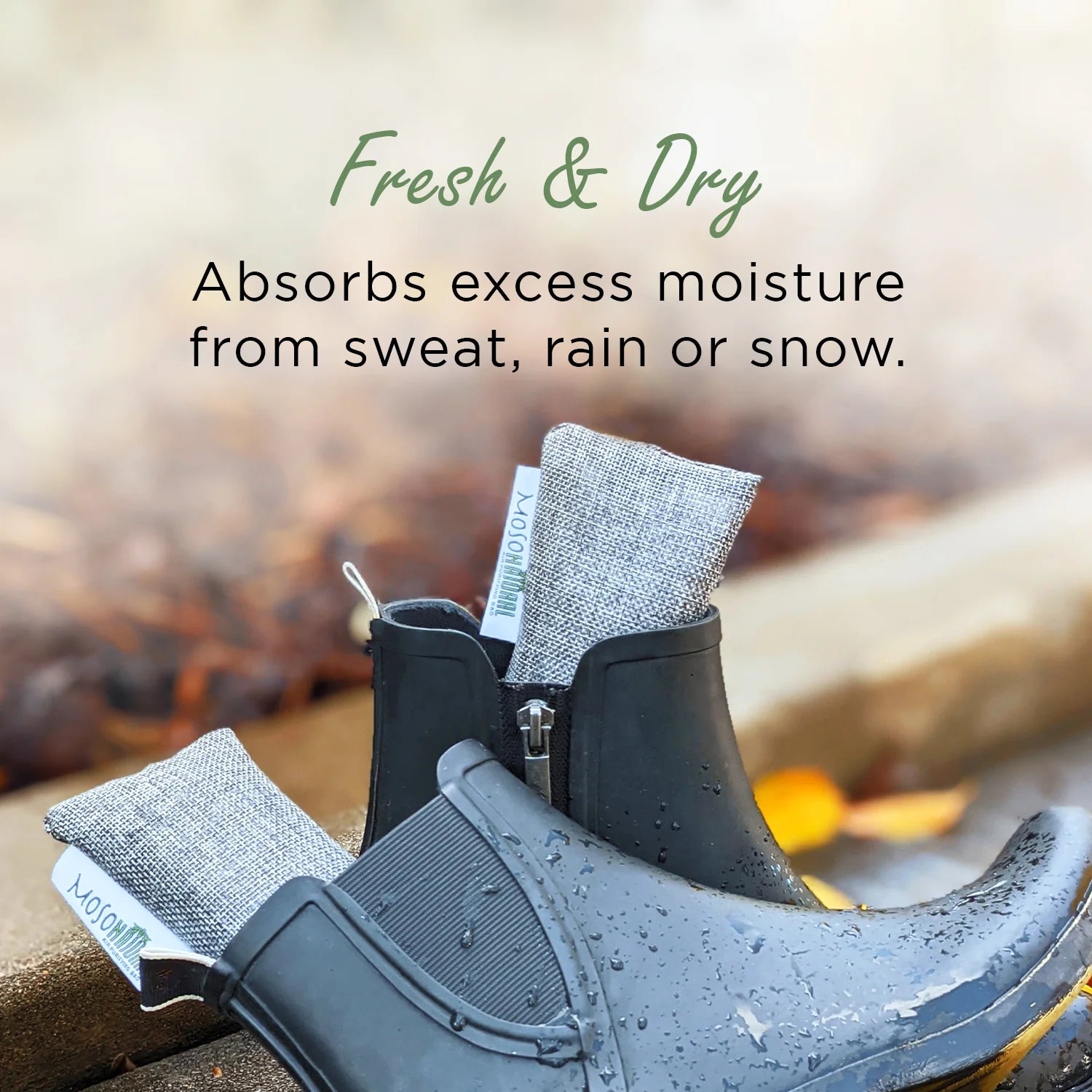 Shoe Deodorizer Insert. Bamboo Charcoal Sport & Gym Bag Odor Absorber & Boot Deodorizer